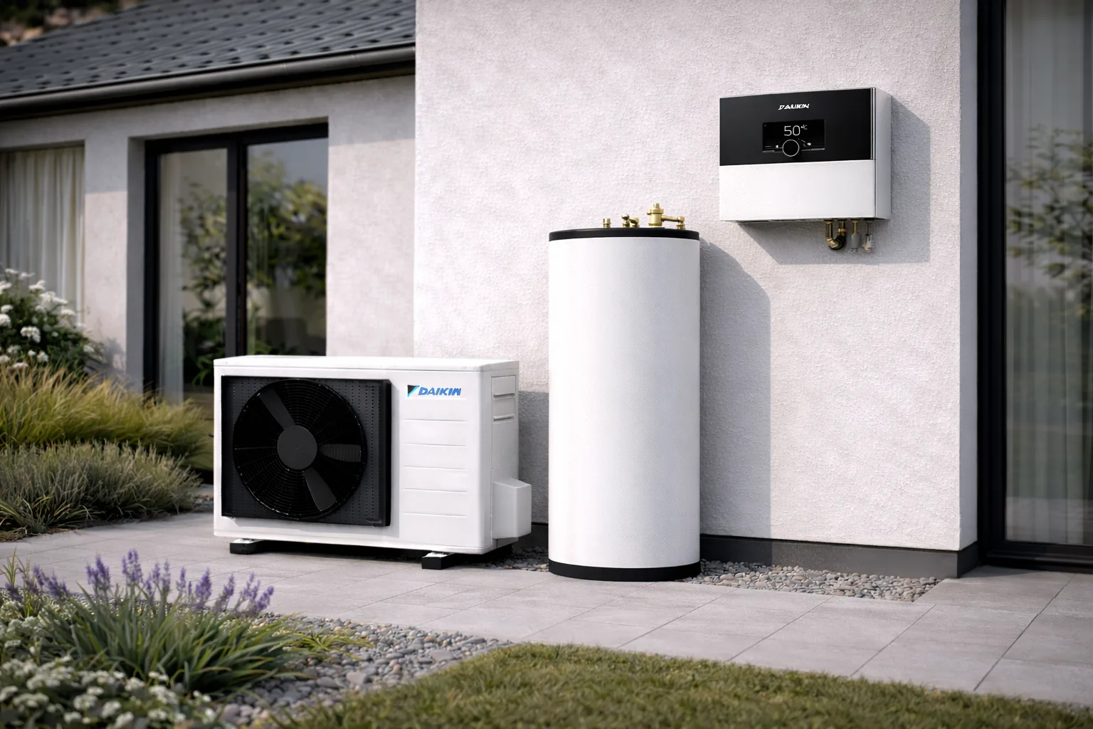 4 kW oras–oras šilumos siurblio rinkinys – butams ir mažoms patalpoms